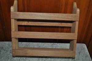 Teak magazine racks (2)