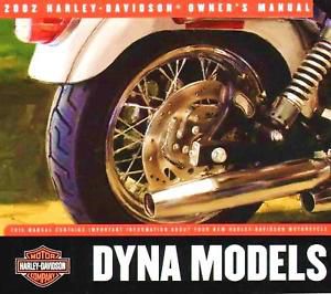 2002 harley-davidson dyna owners manual -new sealed-fxd fxdl fxdx fxdxt fxdwg