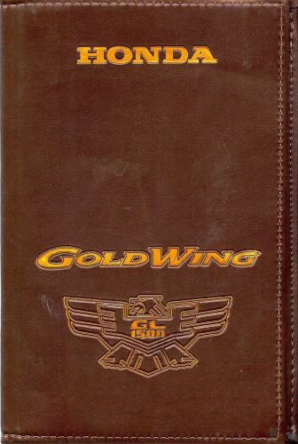 Honda goldwing gl1500 motorcycle owners manual cover case -for all gold wing