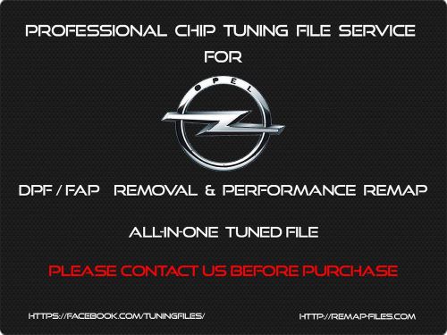 Remap files for opel