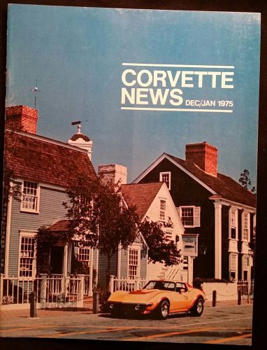 Corvette news magazine 1975 december january issue