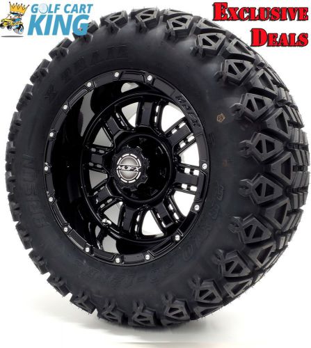 12&#034; madjax transformer black wheel and 23x10.5-12 golf cart (6-ply) tire combo