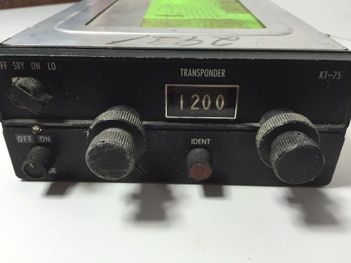 King kt 75 transponder late model aircraft avionics plane cessna guc!