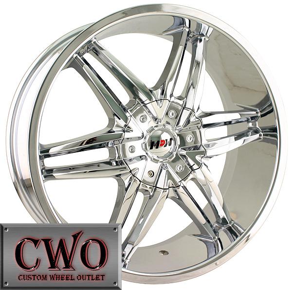 24 chrome mpw mp208 rims 5x139.7/6x139.7 5 lug dodge ram chevy gmc titan cwo