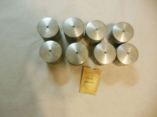 1937 - 1940 ford 60 hp pistons three ring aluminum with pins &amp; clips 0.030 os