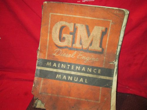 1955 gm series 71 diesel 2 cycle engine original factory service manual shop