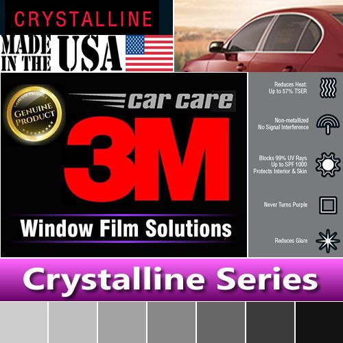 3m crystalline 90% vlt automotive car truck window tint film roll 30&#034;x60&#034; cr90