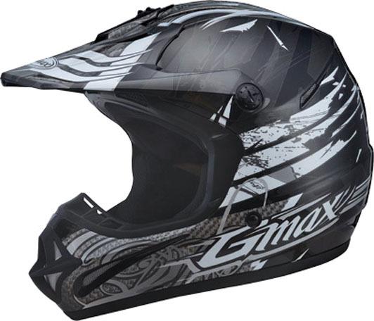 Gmax gm46x-1 shredder helmet black white xxl/xx-large