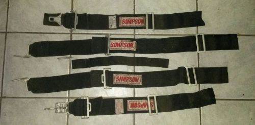 Simpson race seat belts 5 point