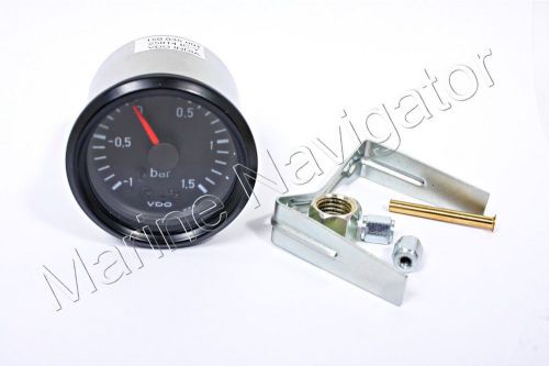 Vdo cockpit international turbo charger boost gauge 52mm 2&#034; 1.5bar 150-035-001g