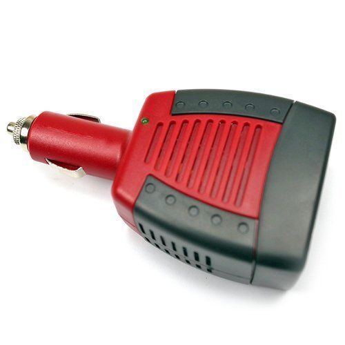 75w voiture chargeur convertisseur dc 12v vers ac 220v uk/eu/au prise &amp; usb cf#a