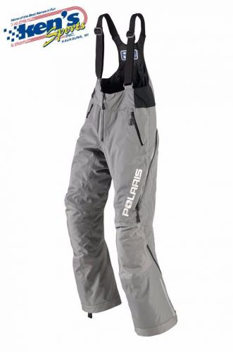 Polaris™ women&#039;s grey insulated throttle snowmobile bibs / pants 2865030_