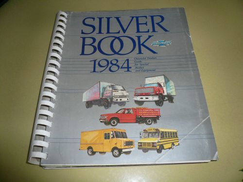 1984 chevrolet salesperson&#039;s selling guide silver bookk for trucks