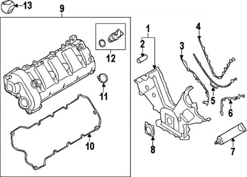 Porsche 94810113021 genuine oem timing cover gasket