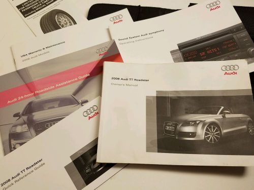 ☆☆☆ 2008 audi tt coupe owners manual set portfolio oem ☆☆☆