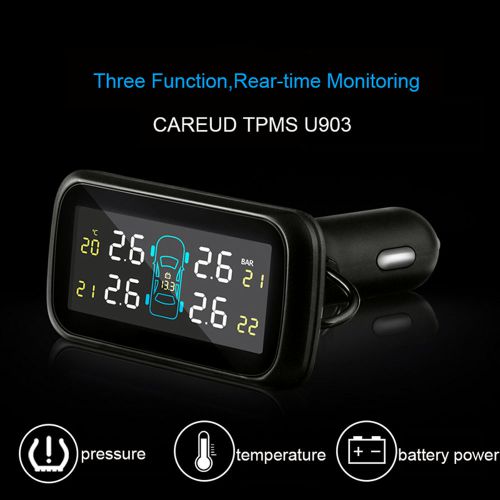 Wireless 4 external sensors tyre pressure monitoring system for car tpms ce new