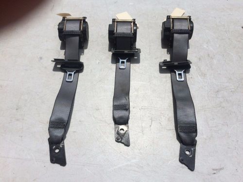 97 - 03 bmw e39 540i 528i rear seat belt set (3) right left center genuine oem