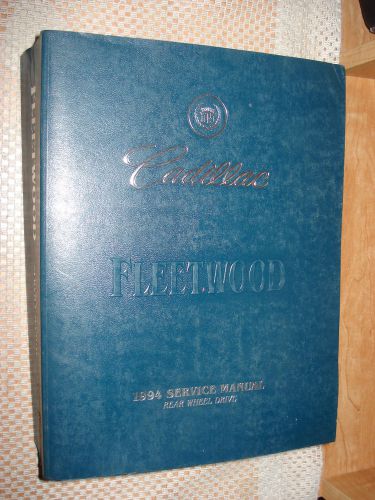 1994 cadillac fleetwood shop manual original service book rare