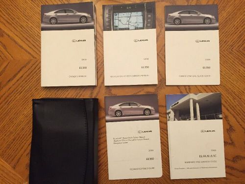 2008 lexus es350 with navigation owner&#039;s manual stock #185