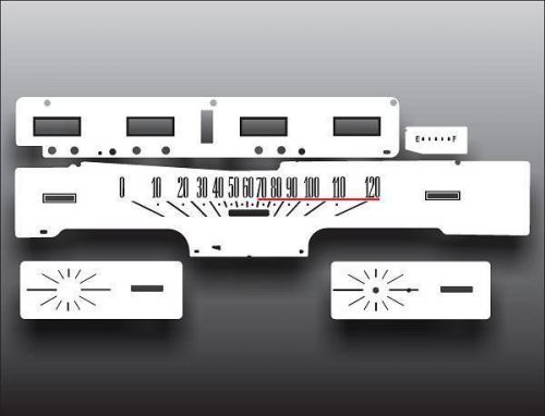 1967 ford galaxie 500 dash instrument cluster white face gauges