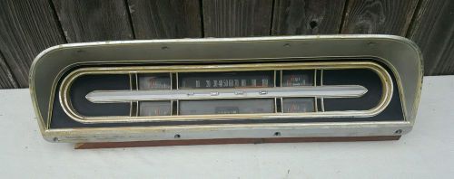 Vintage ford f100 speedometer instrument cluster dash bezel 1967 - 72 oem