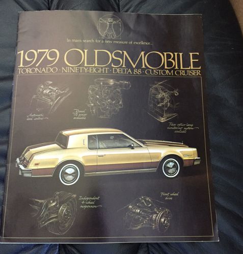 1979 oldsmobile toronado ninety eight delta 88 original sales dealer brochure 98