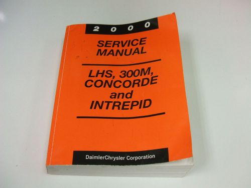 Dodge/ chrysler service manual lhs,300m,concorde,and intrepid like new condition