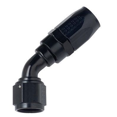 224510bl fragola -10an 45 degree hose end black - series 2000 pro flow hose ends