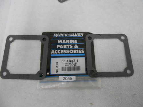 New lot of ( 2 )   27-48043 1  gasket  mercury mercruiser quicksilver