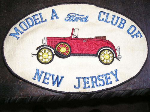 Very nice shape vintage new jersey model a ford club oval jacket patch a+++