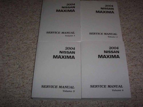 2004 nissan maxima factory shop service repair manual se sl 3.5