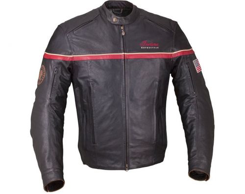 Retro mesh jacket - black leather by indian motorcycle  28693302-2xl