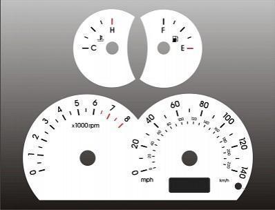 2001-2003 hyundai elantra gt instrument cluster white face gauges 01-03