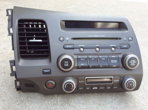 06 - 09 honda civic radio cd/ mp3 player xm radio 39101-sna-a510-m1