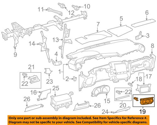 Scion toyota oem 11-16 tc instrument panel dash-trim panel 5540621021b0