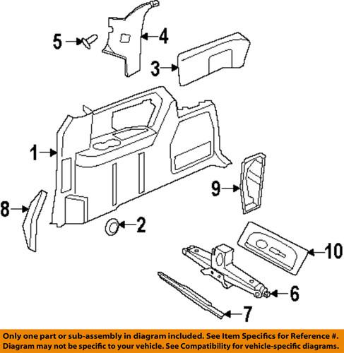 Mopar oem 5gt79es3aa side panel-upper panel clip