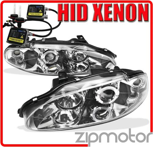 95 96 mitsubishi eclipse halo projector head lights+hid