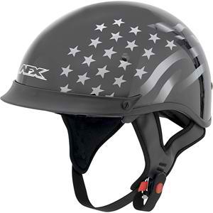 Afx fx-72 stealth black single inner lens beanie helmet