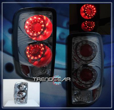 00-06 chevy/gmc suburban tahoe yukon xl denali led tail brake lights lamps smoke