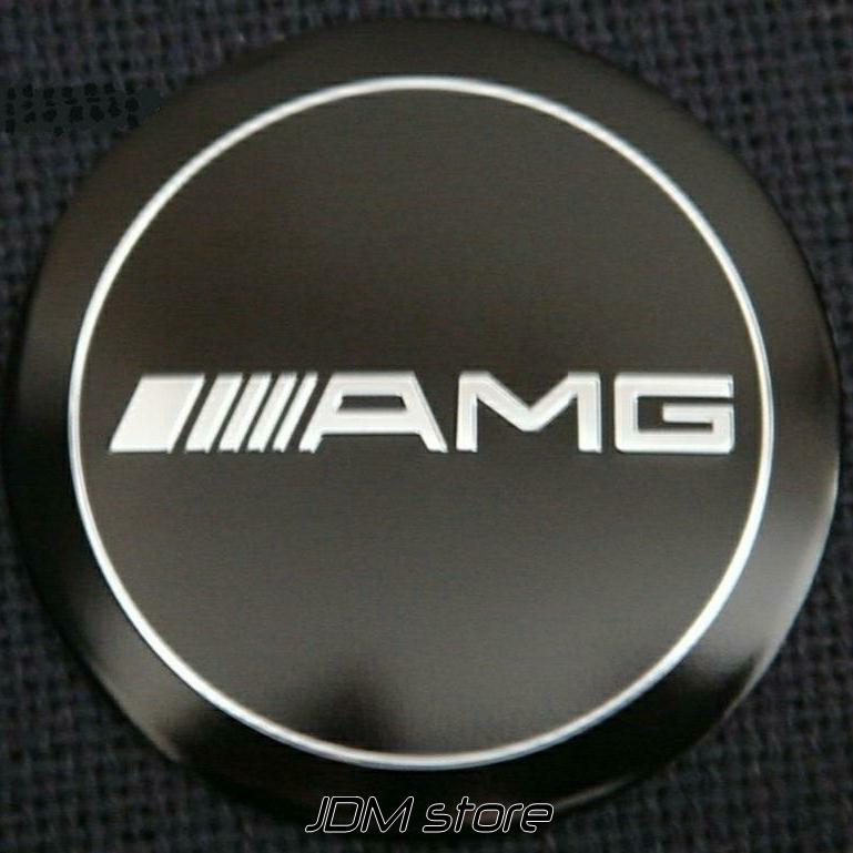 Mercedes /// amg wheel center sticker badges emblems 4pcs set