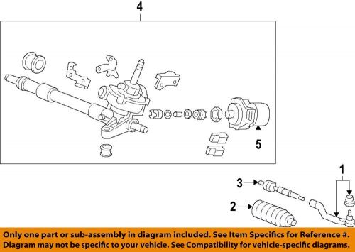 Honda oem 13-20 civic steering gear linkage-outer tie rod left 53560tr0a02