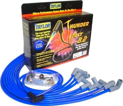 Blue taylor thunder volt small block w/o hei over valve cover ignition wire set