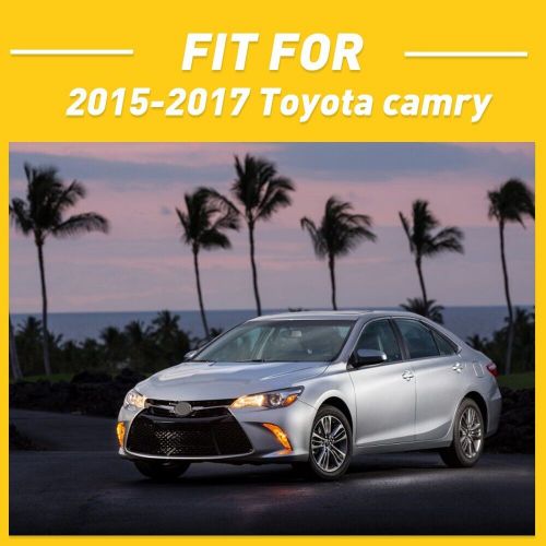 Front driver &amp; passenger bumper support bracket set for 2015-2017 toyota camry