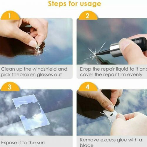 5pcs auto glass nano repair fluid window broken glass nano repair tool