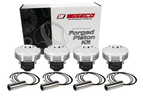 Wiseco forged pistons honda k24 &amp; k24 w/ k20a/z head - 87.5mm 11.2:1 cr