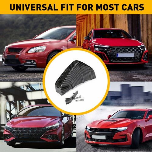 Universal carbon fiber rear diffuser bumper fins lip spoiler splitter 4pcs ep