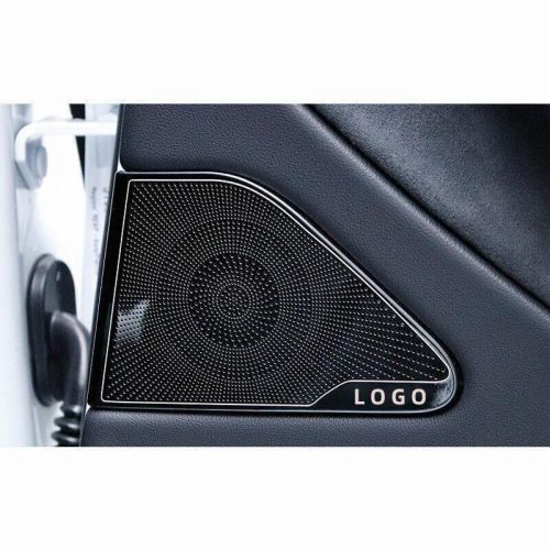 Black titanium rear door speaker ring cover trim fit for tesla model 3 2017-2019