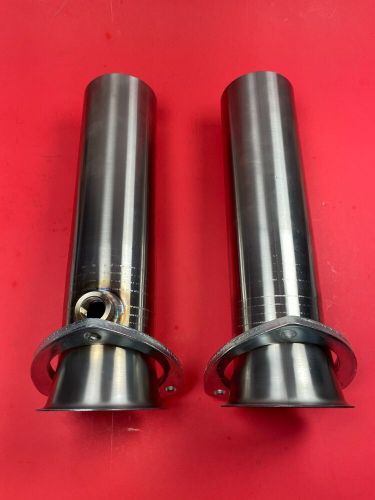 3.5&#034; to 3&#034; 304 stainless 3 bolt flange header reducers w/02 bung made in usa