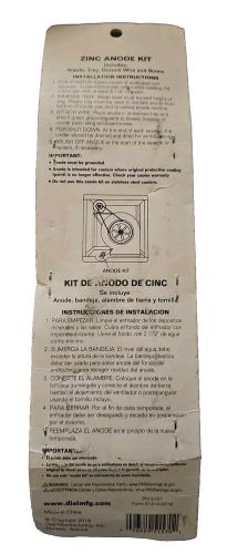 Dial zinc anode evaporative swamp cooler #5157 anti-corrosion rust **new**