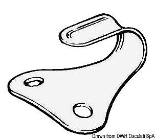 Osculati ss hook for pipes 40/70 mm